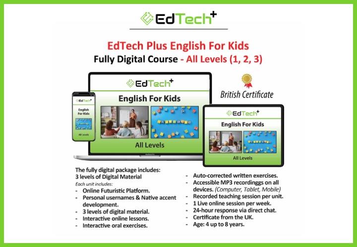 ENGLISH FOR KIDS DESIGN EDTECH PLUS LANGUAGES 0723