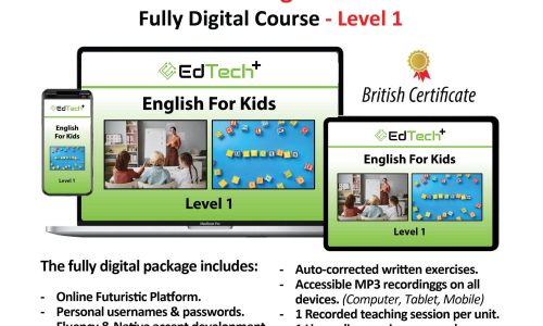 EdTech Plus English for Kids – Fully Digital Course – Level (1)