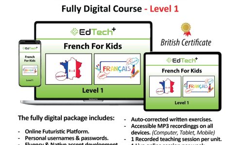 EdTech Plus French for Kids – Fully Digital Course – Level (1)