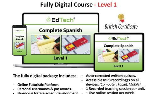 EdTech Plus Complete Spanish – Fully Digital Course – Level (1)