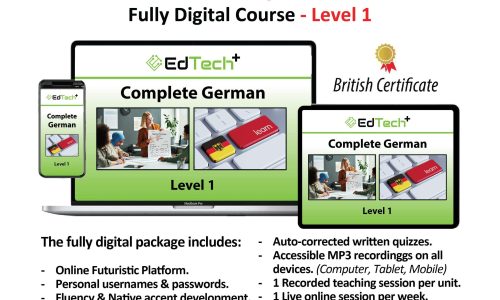EdTech Plus Complete German – Fully Digital Course – Level (1)
