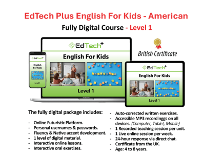 EdTech Plus American English for Kids – Fully Digital Course – Level (1)