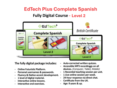 EdTech Plus Complete Spanish – Fully Digital Course – Level (2)