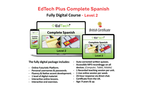 EdTech Plus Complete Spanish – Fully Digital Course – Level (2)