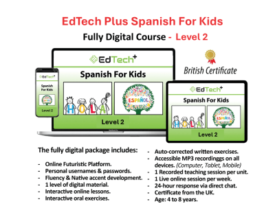 EdTech Plus Spanish for Kids – Fully Digital Course – Level (2)